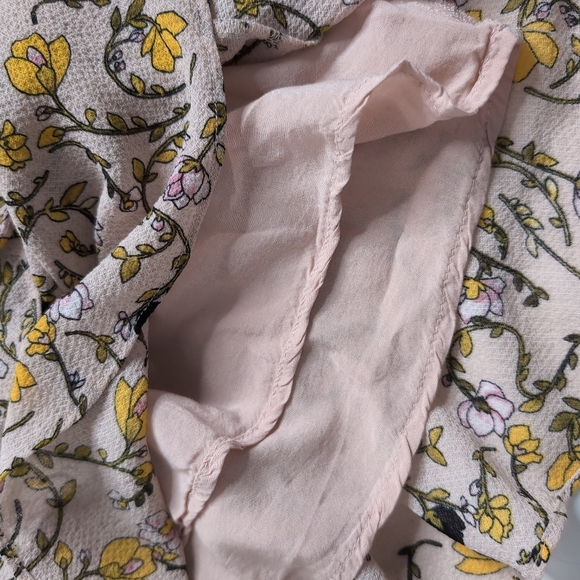 Nordstrom Rack (Cashmere and Cupcake Pink Frilly Floral Patterned Dress, Size S - Picture 4 of 9